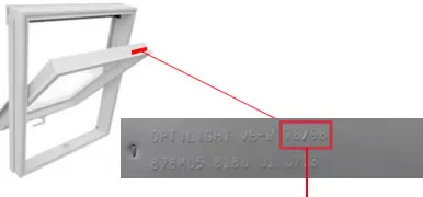 Optilight window identification plate